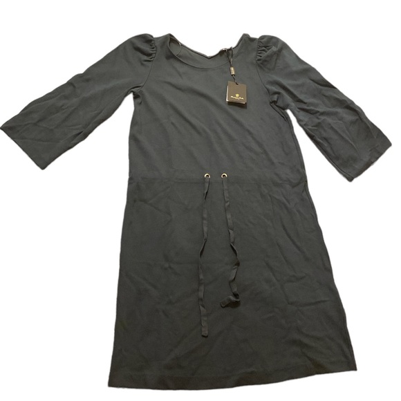 Massimo Dutti Dress, Navy w/drawstring, quarter inch sleeves,  XS, NWT, $50 - Picture 1 of 8